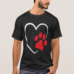 Hond Puppy Hart Dier Hond grappige hondenliefhebbe T-shirt