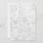 Hond Puppy Huisdier Pawty Verjaardag Party Uitnodi Kaart (Achterkant)