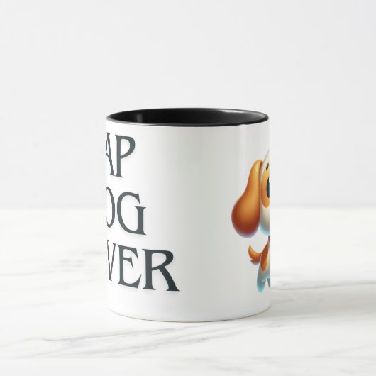 Hond, puppy liefde mok (Midden)