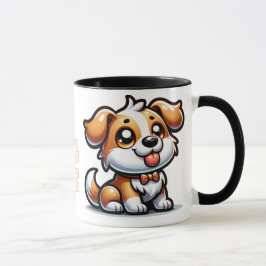 Hond, puppy liefde mok