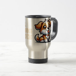 Hond, puppy liefde reisbeker