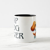 Hond, puppy liefde tweekleurige koffiemok (Center)