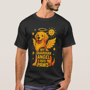 Hond Puppy Mijn Beschermengel Heeft Pootjes Retrie T-shirt