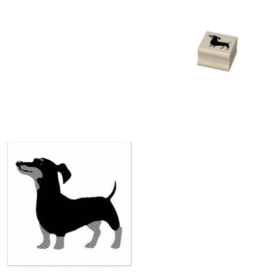 Hond Puppy Schattigste Baby Dachshund Rubberstempel (Gestempeld)