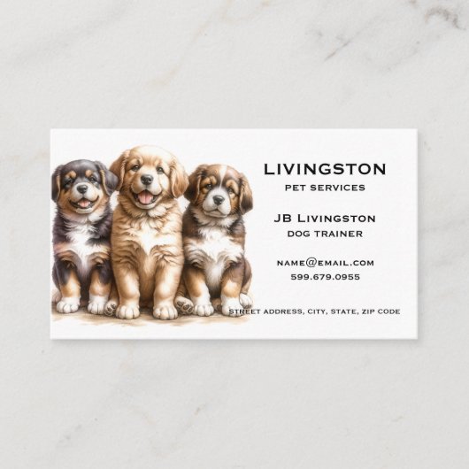 Hond QR-code visitekaartjes (Voorkant)