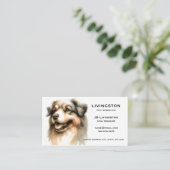 Hond QR-code visitekaartjes (Staand voorkant)