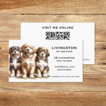 Hond QR-code visitekaartjes