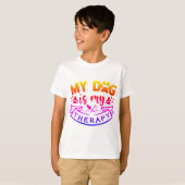 Hond Quote Typografie T-shirt (Voorkant volledig)