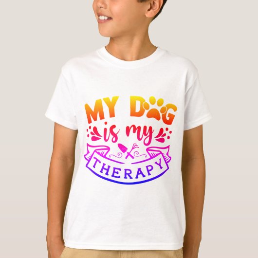 Hond Quote Typografie T-shirt (Voorkant)