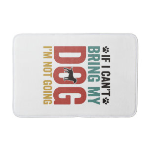 Hond Quote Vintage Vector Als ik mijn hond niet ka Badmat