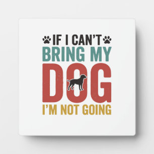 Hond Quote Vintage Vector Als ik mijn hond niet ka Fotoplaat