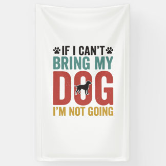 Hond Quote Vintage Vector Als ik mijn hond niet ka Spandoek