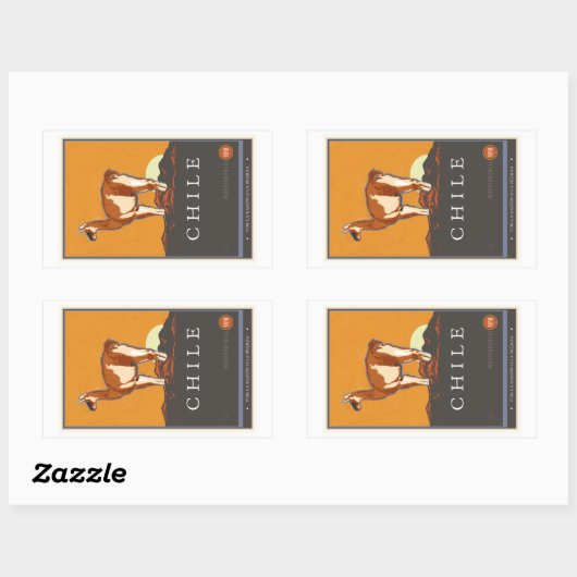 Hond Rechthoekige Sticker (Vel)