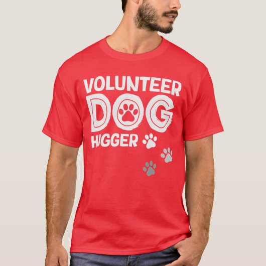 Hond Reddingsvrijwilliger Dierenasiel cadeau T-shirt (Voorkant)