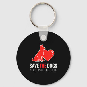 Hond redt de honden hondenhart ontwerp, Abolihe At Sleutelhanger