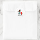 Hond reist naar Hawaii Sticker (Tas)