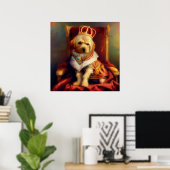 Hond Renaissance King Poster (Thuiskantoor)