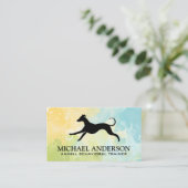 Hond Rennend Logo | Dierenzorg Diensten Visitekaartje (Staand voorkant)