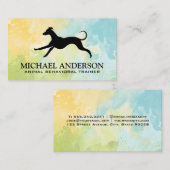 Hond Rennend Logo | Dierenzorg Diensten Visitekaartje (Voorkant / Achterkant)