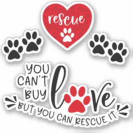 Hond Rescue Pack 1Four Individueel Sticker