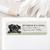 Hond Retouradreslabels Pug Etiket (Insitu)