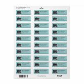 Hond Retouradreslabels Pug Etiket (Full Sheet)