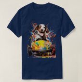 Hond rijden t-shirt (Design voorkant)