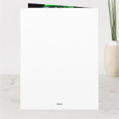 Hond rijdt op fiets St. Patrick's Day Kaart (Achterkant)