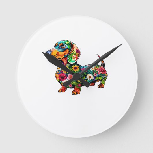 hond ronde klok (Voorkant)