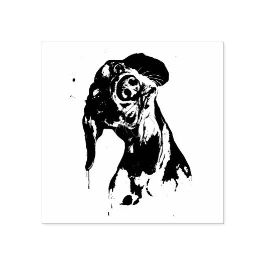 Hond Rubberstempel (Afrduk)