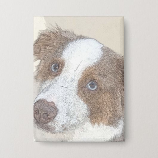 Hond, rust, huisdier button (Voorkant)
