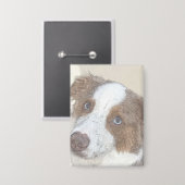 Hond, rust, huisdier button (Voorkant / Achterkant)