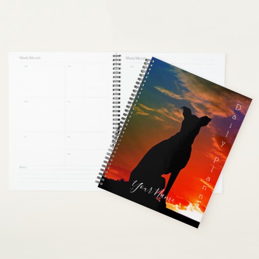 Hond Schaduw Dagelijkse Planner- HAMbWG Planner (Display)