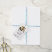 Hond Schattig Dank je Cadeaulabel (Met Touw)