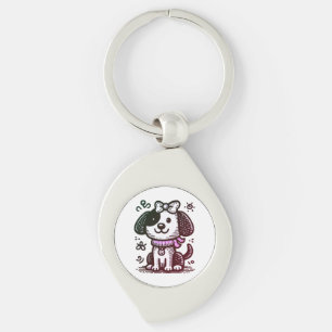 Hond, Schattig, Tekening Sleutelhanger