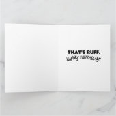 HOND SCHATTIGE GRAPPIG HAPPY BIRTHDAY WENSKAARTEN KAART (Binnen)