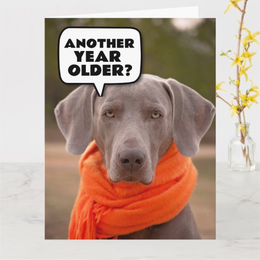 HOND SCHATTIGE GRAPPIG HAPPY BIRTHDAY WENSKAARTEN KAART (Gele Bloem)