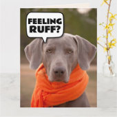 HOND SCHATTIGE KRIJGEN SNEL GOED WENSKAARTEN KAART (Gele Bloem)