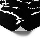 Hond Schedel Skelet Hardlopen Halloween Kostuum Pa Poster (Hoek)