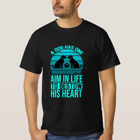 Hond schenkt zijn hart t-shirt (Voorkant)