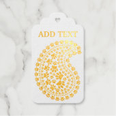 Hond schilderen, schilderen en harten, paisleypatr cadeaulabels (Voorkant)