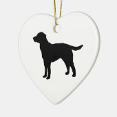 Hond schilderen Silhouette keramische keramiek Keramisch Ornament (Links)