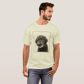 Hond: schilderij labradoedle t-shirt (Voorkant volledig)