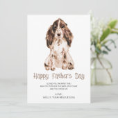 Hond Schildert Moederdag  Feestdagenkaart (Staand voorkant)