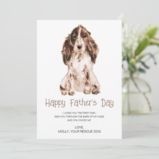 Hond Schildert Moederdag  Feestdagenkaart (Staand voorkant)