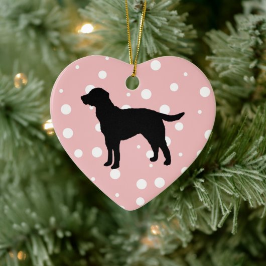 Hond schildert Silhouette keramische keramische ke Keramisch Ornament (Boom)