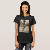 Hond Schnauzer Grappige Cowboy T-shirt (Voorkant volledig)