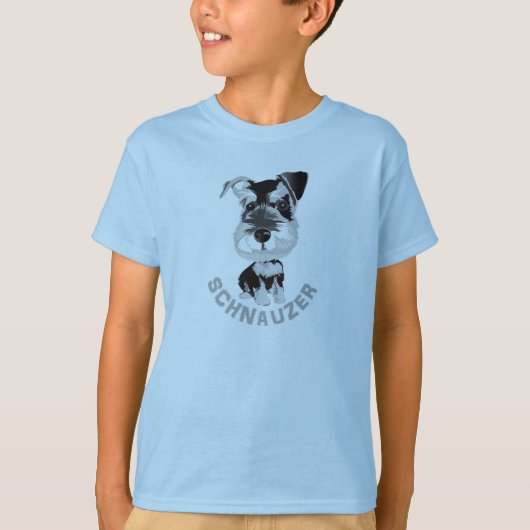 Hond Schnauzer T-shirt (Voorkant)
