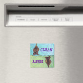 Hond schoon vuile vaatwasser magneet (Insitu (Vaatwasser))