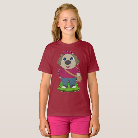 Hond Schoudertas T-shirt (Voorkant volledig)